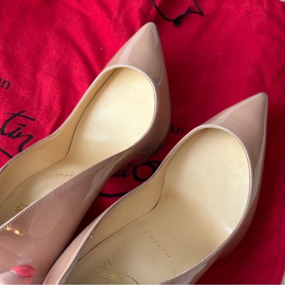 NWOB Christian Louboutin Pigalle Follies Pointed Toe Nude Pump Sz 39.5 - Picture 9 of 16